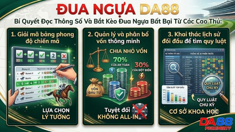 Cược thủ chuyên nghiệp đang phân tích bảng thông số phong độ chiến mã trên Da88.