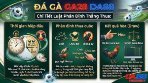Chi Tiết Luật Chơi Và Tỷ Lệ Kèo Đá Gà Ga28 Tại Da88