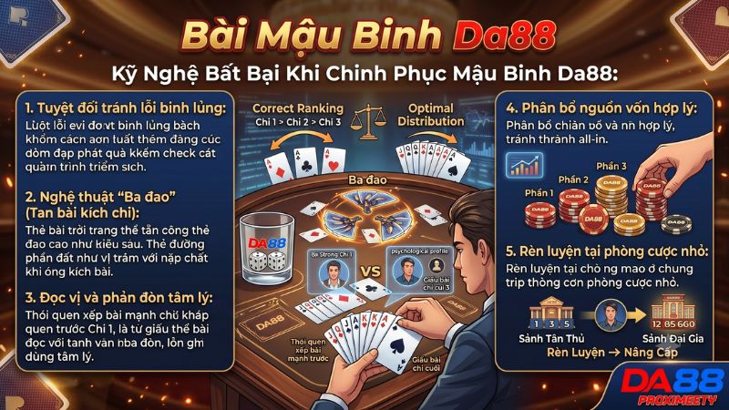 Chuyên gia chia sẻ mẹo quản lý vốn và tư duy xếp bài Mậu Binh luôn thắng