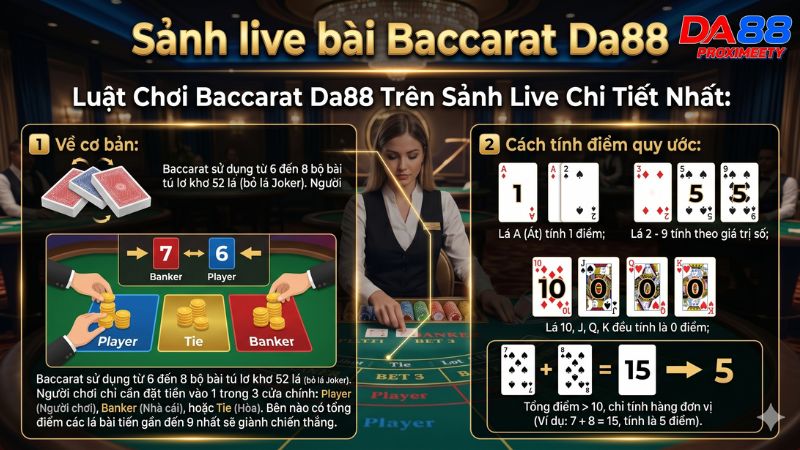 Luật Chơi Baccarat Da88 Trên Sảnh Live Chi Tiết Nhất