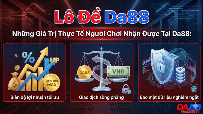 Bảng tỷ lệ trả thưởng lô đề trực tuyến cực cao tại hệ thống Da88