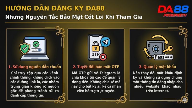 Khuyến cáo bảo mật tài khoản và mã OTP dành cho người chơi mới tại Da88