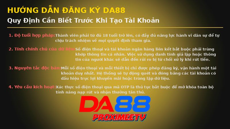 Các điều khoản và chính sách bảo mật thông tin khách hàng khi tham gia Da88