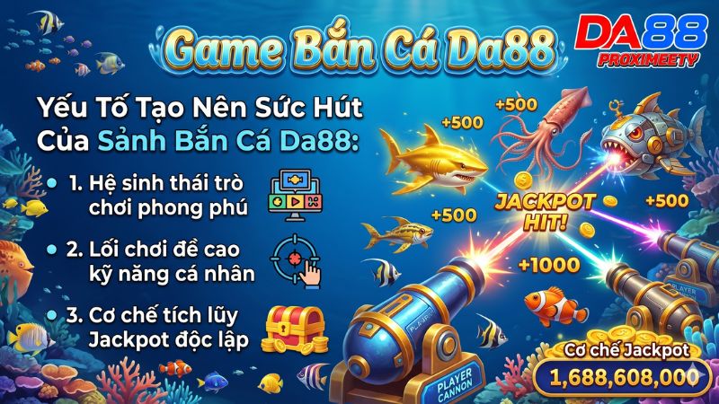 Các tính năng vũ khí hiện đại trong game bắn cá đổi thưởng Da88.